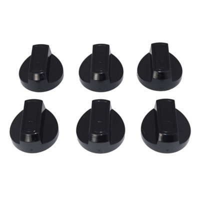 Universal Cooker Oven Grill Control Knobs And Adaptors Black Fits All Gas Electric x 6 by Ufixt - 5