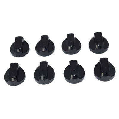 Universal Cooker Oven Grill Control Knobs And Adaptors Black Fits All Gas Electric x 8 by Ufixt - 5