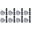 Universal Cooker Oven Grill Control Knobs And Adaptors Silver Fits All Gas Electric x 8 by Ufixt