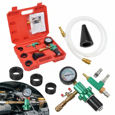 Universal Coolant Vacuum Refill Tool Kit Radiator Cooling System Filler ...