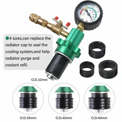 Universal Coolant Vacuum Refill Tool Kit Radiator Cooling System Filler ...