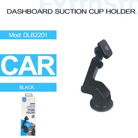 Universal Dashboard Suction Cup Holder, Black