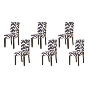 Universal Dining Chair Covers- Zebra