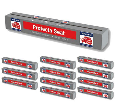 Universal Disposable Protective Car Seat Covers Mechanics Valet Box Of 100