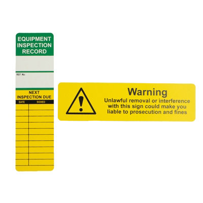 Universal Equipment Inspection Kit - Complete Safety Tagging Set - 10 ...