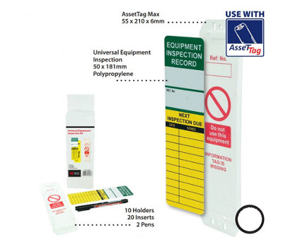 Universal Equipment Inspection Kit - Complete Safety Tagging Set - 10 ...