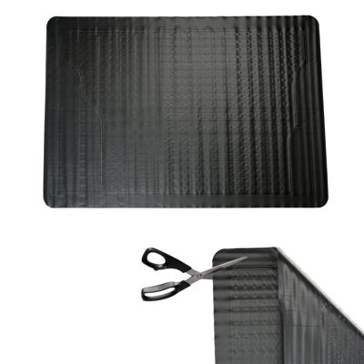 Universal Fit Car Boot Mat Rubber Non Slip Protector Lightweight Cut To ...