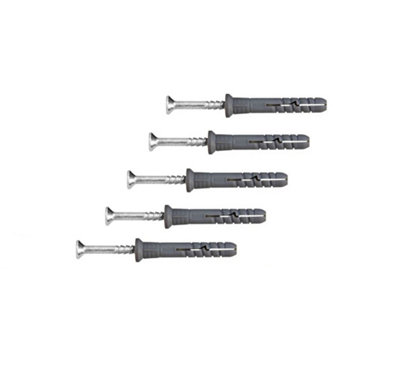 Universal Hammer Wall Plugs For Window Door Frame Concrete Brick Diy - Size 8x45mm - Pack of 50 Price Comparisons | Compare The Build