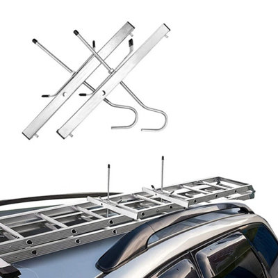 Universal Heavy Duty Ladder Roof Rack Clamp Clamps 2 Locks Lockable ...
