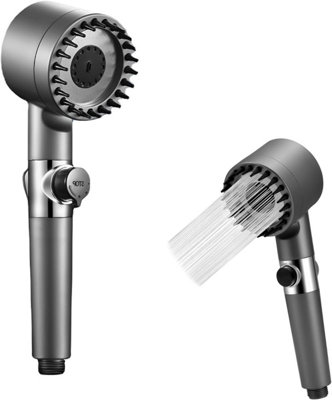 Universal High Pressure Shower head, 4 Modes Head Massage