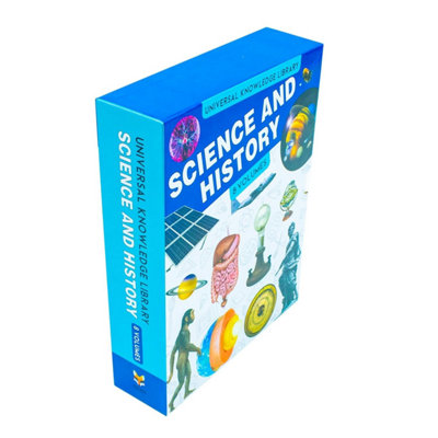 Universal Knowledge Library Science and History 8 Volumes Book Collection Set: (Ancient Civilisations, Inventions, Prehistoric Lif
