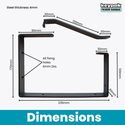 Universal Ladder Rack Brackets, 2 Pack, Lockable Wall & Ceiling Mount ...