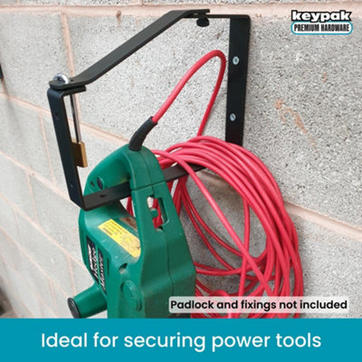 Universal Ladder Rack Brackets, 2 Pack, Lockable Wall & Ceiling Mount ...