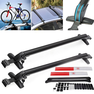 Universal Lockable Aluminiuof Rack Bars No Rail Anti Thm Car Roeft ...