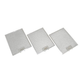 Universal Metal Cooker Hood Grease Filter 320 x 260 mm Pack of 3 by Ufixt