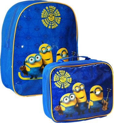 Minion backpack and lunchbox hotsell