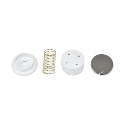 Universal Oven Cooker Hob Knob Dial Pack of 4 White/Silver by Ufixt - 3