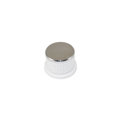 Universal Oven Cooker Hob Knob Dial Pack of 4 White/Silver by Ufixt - 6
