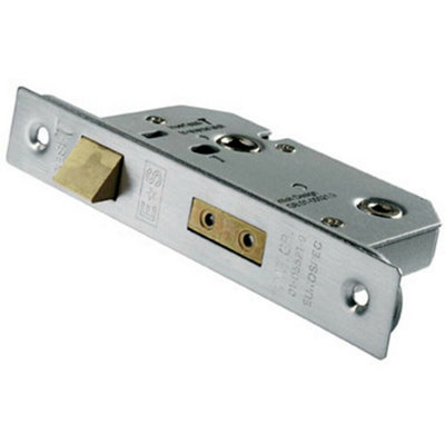 Universal Replacement Bathroom Sashlock 76mm Satin Stainless Steel ...