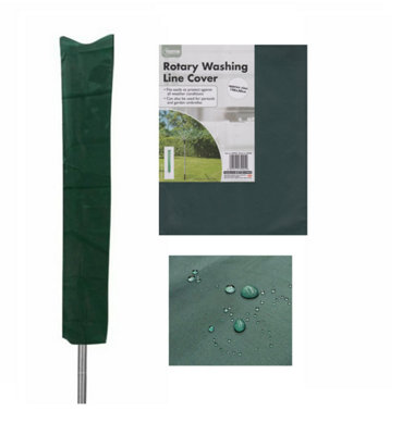 Universal Rotary Washing Line Cover Garden Airier Parasol Sleeve Green