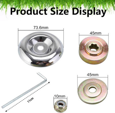 Universal Saw Blade Nut Retaining Kit, 5-Piece Mower Head Nut Set for ...