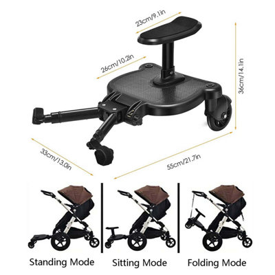 Universal Stroller Board with Detachable Seat