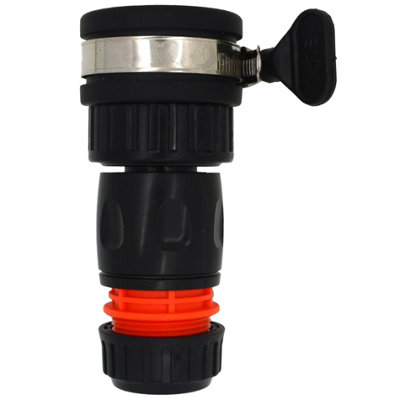 Universal Tap to Hose Connector Kit & Hose Connector, Fits 1/2" - 5/8" Garden Hose, Hozelock Compatible (for 22 - 24 mm Taps)