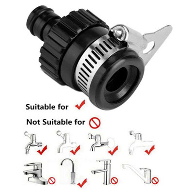 Universal Tap to Hose Connector Set with ABS Garden Hose Pipe Connector ...