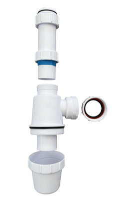 Universal Telescopic Adjustable Bottle Trap - 32mm (1.1/4") Sink Waste Trap