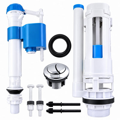 Universal Toilet Cistern Repair Kit Dual Push Flush Button System (UK)