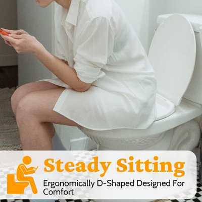 Universal Toilet Seat Soft Close Oval Shape Toilet Seat Adjustable Bathroom White Toilet Seat - 6