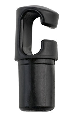 6pcs Trampoline Rod Covers – Black Plastic Pole Caps, Universal Fit For Enclosure Poles, Replacement Parts