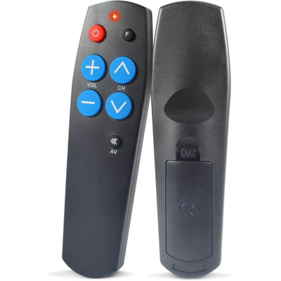 Universal Tv Remote Control With Big Buttons, Easy To Use And Set Up ...