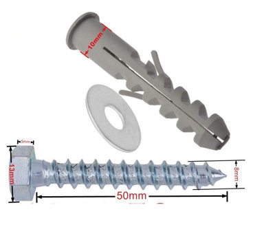 Universal Vesa Screw Bolt Washer Spacer Spares Pack Kit for TV Mounting Wall Bracket Mounts M4 M5 M6 M8 80 Pieces - 6