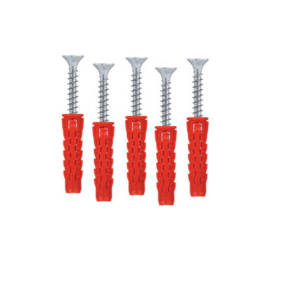 Universal Wall Plugs Nylon Plug Rawl For Diy And Screws - Size 4x40mm ...