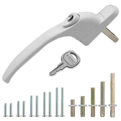 Universal White Multi Spindle Window Handle, Hardware Accessory