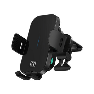 Universal Wireless Charging Phone Holder and Telescopic Mount with Auto-Aligning Charging Coil