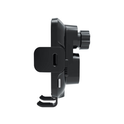 Universal Wireless Charging Phone Holder and Telescopic Mount with Auto-Aligning Charging Coil