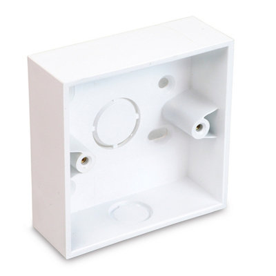 Univolt 1 Gang Single Surface Box Square Corner 32mm Sfb1
