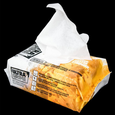 Uniwipe Ultragrime Anti Bac Large Cleaning Wipes Hand Wipes X100 PACK X6