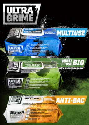 Uniwipe Ultragrime Anti Bac Large Cleaning Wipes Hand Wipes X100 PACK X6 - 3
