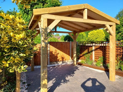 UNLISTED NLC Wooden Gazebo 3m x 3.6m (9'10