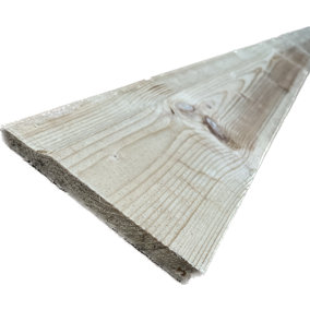 Untreated Shiplap Boards 120mm(W)x 12mm(T) x 2400mm (L) Pack Of 10 Lengths In A Pack