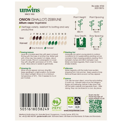 Unwins Onion Spring Apache Easy To Grow Seeds