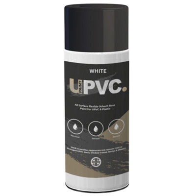 UpaintPVC uPVC Spray Can Paint Brilliant White - Semi Matt 400ml