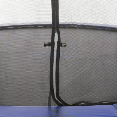 Upper Bounce 10Ft 305cm Large Trampoline and Enclosure Set - Garden & Outdoor Trampoline with Safety Net, Mat, Pad - Blue