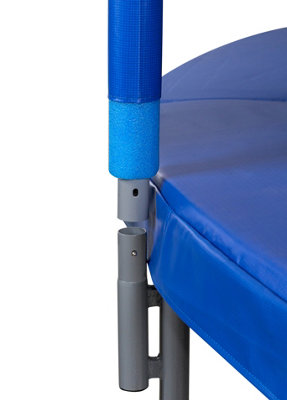 Upper Bounce 12Ft 366cm Large Trampoline and Enclosure Set - Garden & Outdoor Trampoline with Safety Net, Mat, Pad - Blue