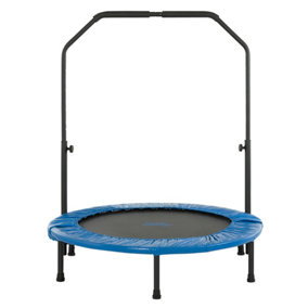 Upper Bounce 40" Mini Foldable Rebounder Fitness Trampoline with Adjustable Handrail