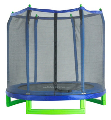 Large trampoline best sale with enclosure