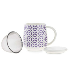 Upper Street 400ml Soho Ceramic Infuser Mug With Ceramic Lid